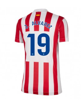 Billige Atletico Madrid Julian Alvarez #19 Hjemmedrakt Dame 2025-26 Kortermet